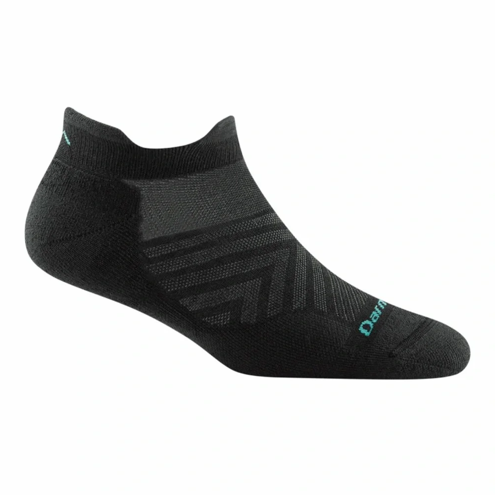 Darn Tough Run No Show Tab Ultra-Lightweight Socks w/ Cushion Black M 1047 Nwt
